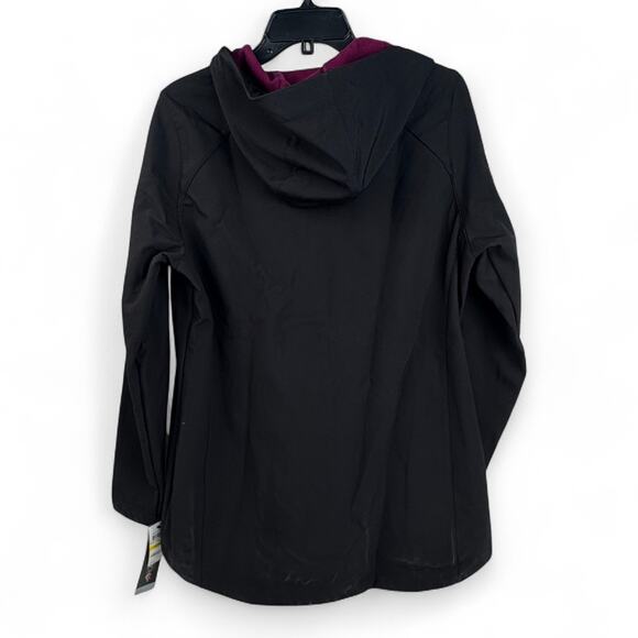 Ideology Rain Jacket – Black with Plum Lining (Women’s Medium) - Picture 4 of 4